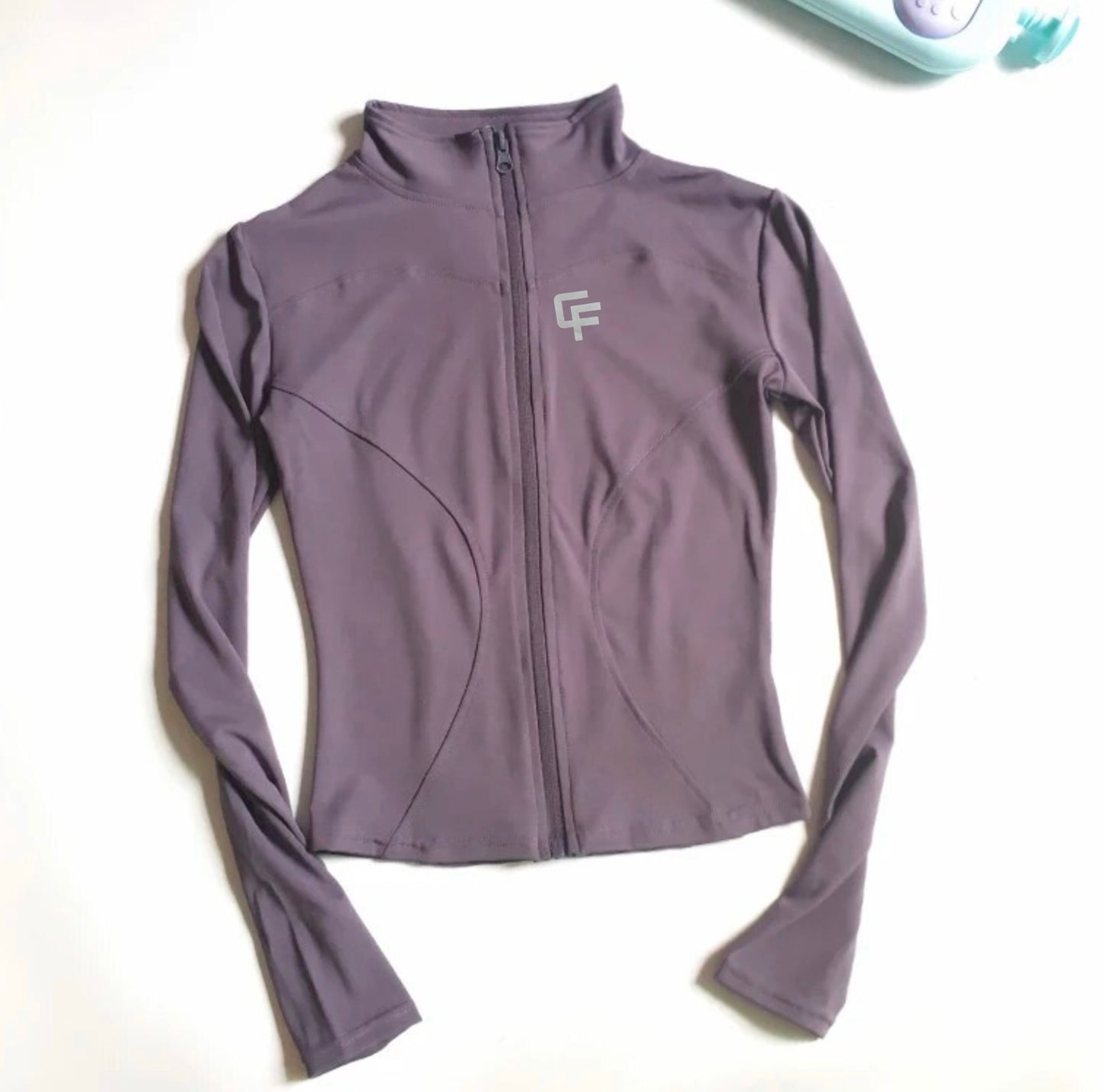 Breathable Athletic Zip Up Jacket w/ Thumb Holes